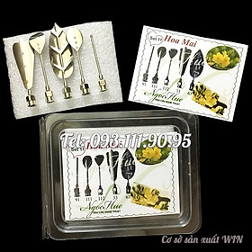 Mua Bộ 5 dụng cụ làm thạch rau câu 3D – Set 11 – Bộ làm hoa mai – Mã số 1610