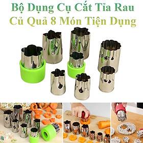 Bộ Dụng Cụ 8 Món Cắt Tỉa Rau Củ Quả