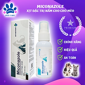 Chai xịt trị nấm, viêm da Miconazole cho chó mèo 50ml