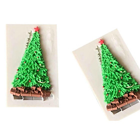 Christmas Tree Silicone Mold Fondant Moulds 3D Chocolate Cake Making Baking