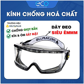 Kính bảo hộ chống hóa chất mắt kính chống bụi, chống đọng sương, ôm theo dáng mặt