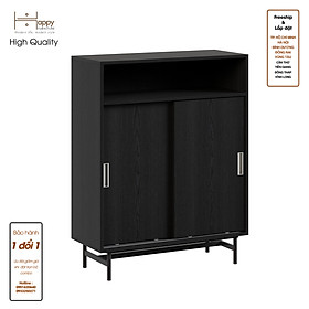 [Happy Home Furniture] LUCA, Tủ lưu trữ 3 ngăn cánh lùa - Chân sắt, 86cm x 36cm x 110cm ( DxRxC), TCL_018