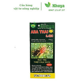 Thuốc trừ sâu sinh học ABA THAI 5.4EC 450ml Đặc trừ nhện