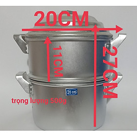 NỒI, XỬNG NHÔM HẤP ĐA NĂNG LOẠI 1 KG GẠO NẾP 