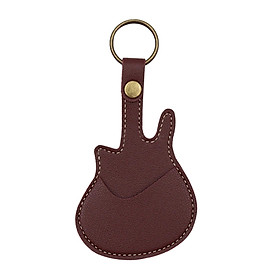 PU Leather with Keyring Pick Holder for Guitar Players Adults Birthday Gifts