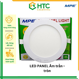 Đèn Led Panel Âm Trần 12W Tròn Trắng - Vàng  - Trung Tính- 3 chế độ màu, đường kính 150/170mm - Thương hiệu MPE