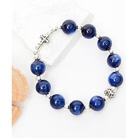 Vòng chuỗi Mân Côi Rosary Bracelet đá kyanite - Ngọc Quý Gemstones