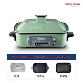 xiaomi MORPHY RICHARDS Nồi nấu đa năng dùng điện nướng thịt, luộc thịt gia đình nấu ăn và chiên lẩu điện