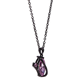 Pink Attractive Black Chain Necklace Pendant Fashion Women