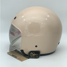 Mũ bảo hiểm xe máy 3/4 kính âm Royal M139 màu trơn, kính âm màu trà hạn chế chói nắng, nhiều size cho nam và nữ