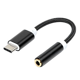 Bộ Chuyển Đổi Kết Nối Âm Thanh Dây Bện Cho Loại C Cho Điện Thoại Leeco -Đen
