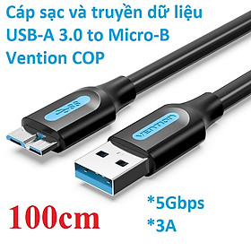 Cáp sạc và truyền dữ liệu USB 3.0 to Micro B Vention COPBF - Hàng chính hãng