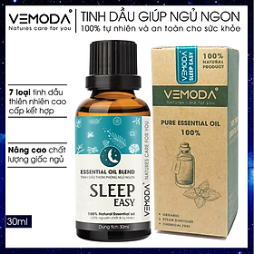 Tinh dầu thiên nhiên cho giấc ngủ ngon Vemoda Sleep Easy. Tinh dầu xông