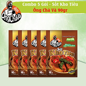 Combo 5 Gói Sốt Kho Tiêu Ông Chà Và 90g Simmered With Pepper Sauce