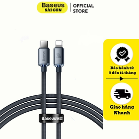Mua Cáp sạc nhanh Baseus Crystal Shine Series Fast Charging Data Cable Type C to IP CAJY 20W  - Hàng chính hãng