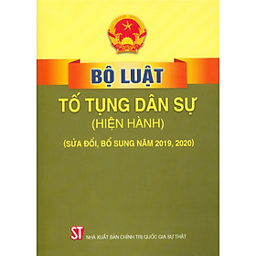 Hình ảnh sách Bộ Luật Tố Tụng Dân Sự (Hiện Hành) (Sửa Đổi, Bổ Sung Năm 2019, 2020) - Tái bản năm 2022
