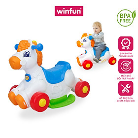 Hình ảnh Ngựa bập bênh kết hợp xe chòi chân phát nhạc vui nhộn Winfun 0760-NL cho bé