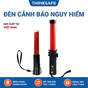 Mua Đèn cảnh báo nguy hiểm Thinksafe  điều khiển giao thông chạy pin sáng 3 chế độ  chớp  tự động