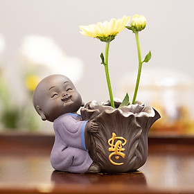 Mua Tượng phong thủy chú tiểu trồng cây chữ Lộc