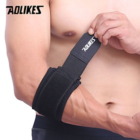 Đai bó cơ khuỷu tay AOLIKES 7947 hỗ trợ khi chơi quần vợt, gym sport elbow support