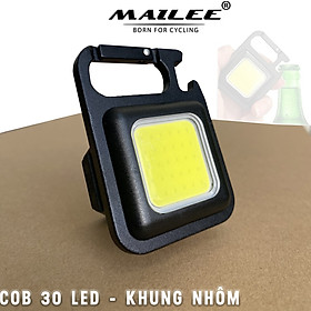 Hình ảnh Đèn Móc Khóa USB mini di động đa năng KEYCHAIN LIGHT 500 Lumens 30 led COB độ sáng cao khung vỏ nhôm sạc type-C có nam châm - Mai Lee