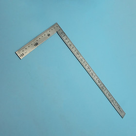 Mua Thước kẻ vuông hai mặt hệ mét thép trắng 15 x 30 cm