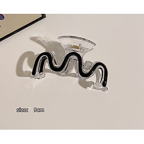 kẹp tóc ngọc trai nhân tạo phong cách Hàn Quốc điệu đà dễ thương - hình chữ nhật7.5cm