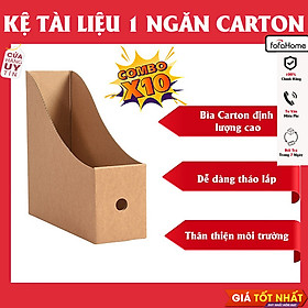 Mua Combo 10 Kệ Sách Để Bàn  Giá Sách Để Bàn  Giá Chia Ngăn Sách  Kệ Tài Liệu 1 Ngăn Giấy Carton Có Thể Gấp Gọn Tặng Kèm 10 Nhãn Dán Phân Loại