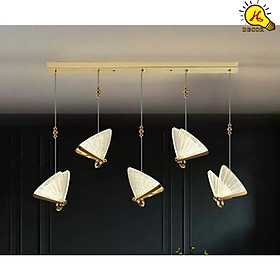 Mua Đèn thả pha lê bàn ăn phòng khách HQ - mã PLT061 - ánh sáng 3 màu điều chỉnh linh hoạt  tiết kiệm điện HQ DECOR (HÀNG NHẬP KHẨU)