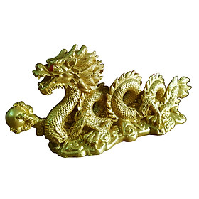 Mua Tượng rồng cầm châu đá poly vàng R2000