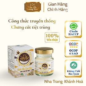 combo 10 hũ Nước yến cao cấp 1g yến khô nguyên chất chưng tiệt trùng Yến sào Hoàng Kim hộp 1 hũ x70ml