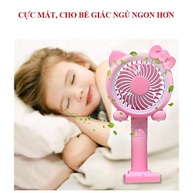 Mua Quạt tích điện cầm tay mini hình chú doremon  kitty  micky ngộ nghĩnh