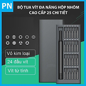 Mua Bộ tua vít đa năng hộp nhôm cao cấp 25 chi tiết làm bằng thép từ tính