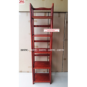 KỆ SÁCH 5 TẦNG 40cm TC205 - gỗ cao su 100% - MUA TẠI TC205 CHỈ CÓ LỜI TO