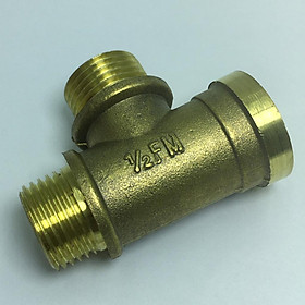 3 Way Brass Threaded Adapter Hose Water Pipe Pipe Connector Adapter