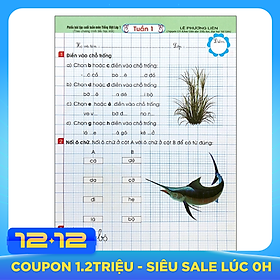Phiếu Bài Tập Cuối Tuần Môn Tiếng Việt - Lớp 1 (Theo Chương Trình Tiểu Học Mới)
