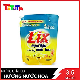 Túi Nước Giặt Lix Đậm Đặc Hương Nước Hoa 3.5Kg NGH07 - Tẩy Sạch Vết Bẩn Cực Mạnh