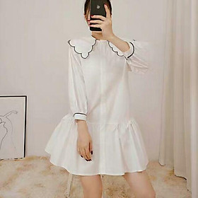 Đầm nữ dáng xoè dài tay, đầm babydoll nữ, đầm dáng suông nữ