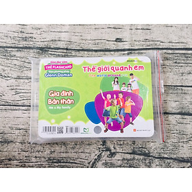 Sách - Thẻ Flashcard Theo Phương Pháp Glenn Doman - Thế Giới Quanh Em: Gia Đình - Bản Thân