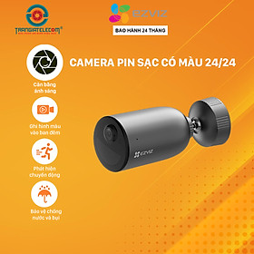 Camera Wifi Pin Sạc EZVIZ EB3 3MP 2K Có Màu Đêm, Đàm Thoại 2 Chiều - Hàng chính hãng