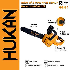 Mua THÂN MÁY CƯA XÍCH PIN 12INCH BODY HK-CS012IBL HUKAN - HÀNG CHÍNH HÃNG