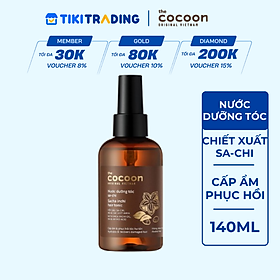 Nước dưỡng tóc Sa-chi Cocoon giúp cấp ẩm và phục hồi hư tổn 140ml