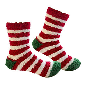 Christmas Fuzzy Socks Cute Soft Funny Sleeping Socks for Festive House Party