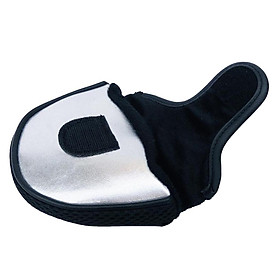 Waterproof PU Golf Mallet Head Cover Club Center Putter Headcover White