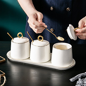 Mua SET GIA VỊ MEN SỨ TRẮNG BÓNG LOÁNG CAO CẤP