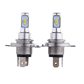 1 Pair Highlighting LED Car Bulb White Light H4 100W 3570 CSP Decode Foglamp Motorcycle Headlight