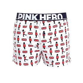 Quần short đùi thun nam tập gym mặc nhà ngủ Pink Hero Phong Cách Âu Mỹ