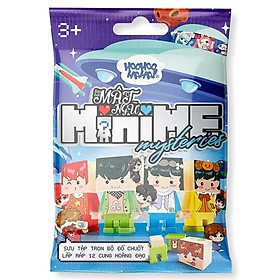 Bộ Chuốt Bút Chì Và Gôm Tẩy Lắp Ráp Lớp Học Mật Ngữ - HooHooHaHa Minime Xanh Dương - VPH11-0101 (Mẫu Sản Phẩm Bên Trong Là Ngẫu Nhiên)