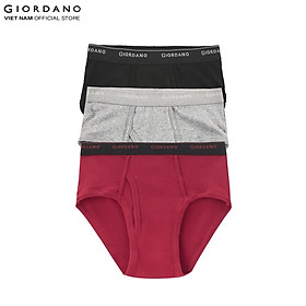 Bộ 3 Quần Lót Nam Dạng Tam Giác Men's Briefs Giordano 01178504