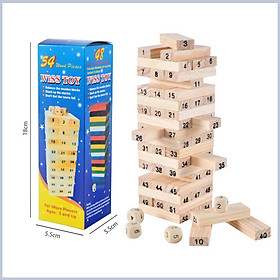 Đồ Chơi Rút Gỗ Wish Toy Cho Bé (54 thanh)